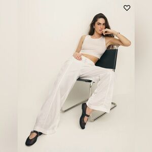 NWT~ Reformation Declan White Pants~ s